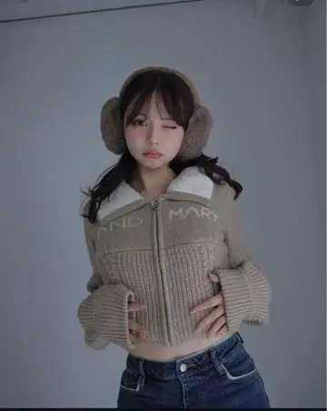 andmary Mary 로고 집업 탑