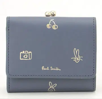 미사용 [ 폴스미스/PaulSmith ] 접이식 지갑 네이비 가죽