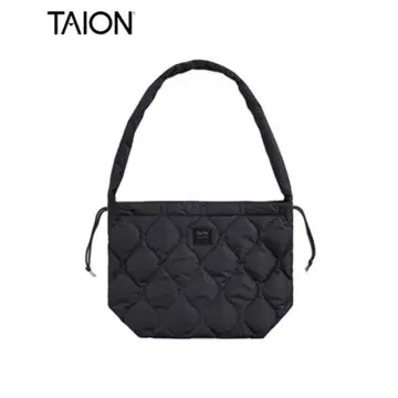TAION 밀리터리 다운 숄더백 차콜 그레이