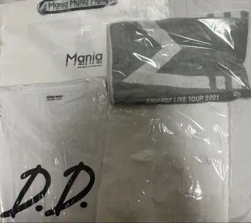 SnowMan 2D.2D.T셔츠 Mania T셔츠, 백, 타월