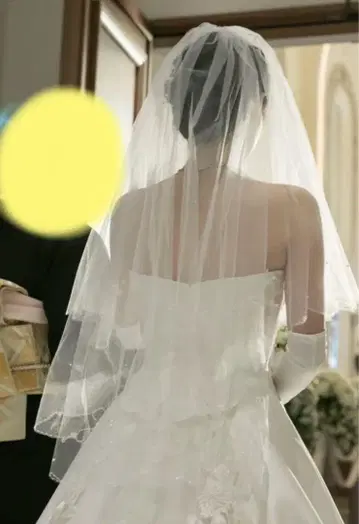 타카미 브라이덜 결혼식 웨딩 베일 화이트 펄 비즈