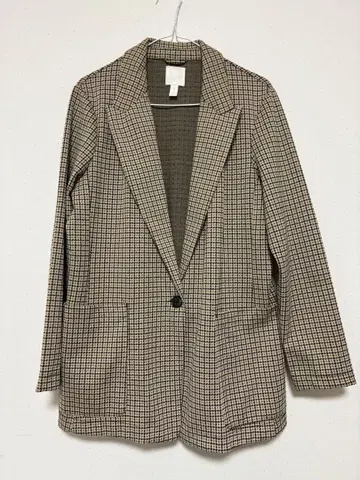 H&M 체크 무늬 테일러드 자켓 EUR 42