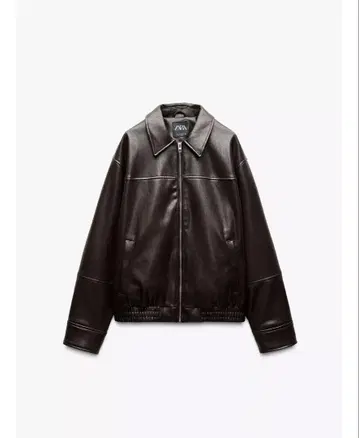 ZARA 여성용 인기 인조 가죽 봄버 자켓 XS 사이즈 새상품