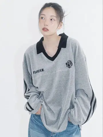 HAVISM 오버 사이즈 벨로아 V넥 상의 한국