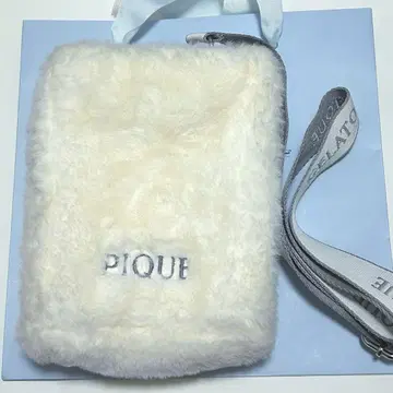 가격 인하 중 젤라또피케 화이트 퍼 미니 숄더백 gelatopique