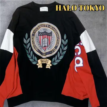 새상품급 HALO TOKYO 맨투맨 트레이닝복 아메카지 오버 사이즈