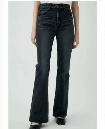 moussy MVS BLACK FLARE 데님