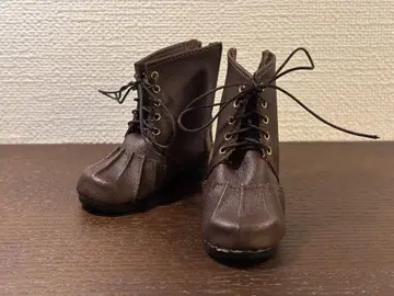 아존 50 걸리시 레이스업 숏부츠 다크 브라운