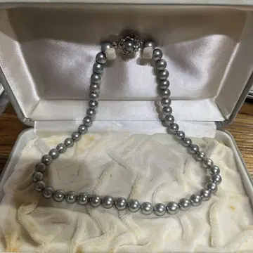 그레이 진주 목걸이 정품