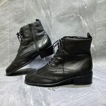 새상품급 FAUVE 포브 레이스업 부츠 23.0cm 윙팁