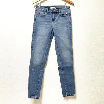 자라 ZARA 스키니 데님 청바지 데미지 팬츠