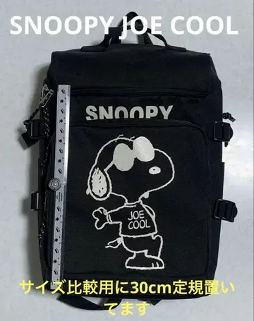 스누피 조쿨 블랙 백팩