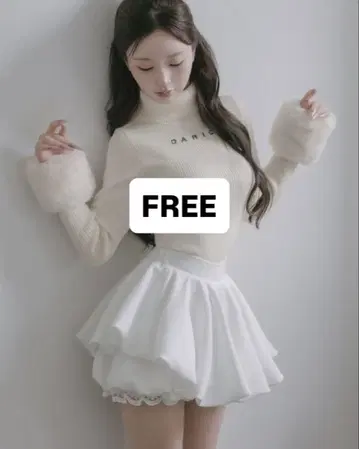 다리치 darich 볼륨 벌룬 미니 스커트 스커트 free