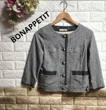 BONAPPETIT 노카라 자켓 스트라이프