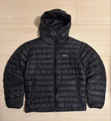 09년제 patagonia 다운 스웨터 후디 블랙 S 파타고니아