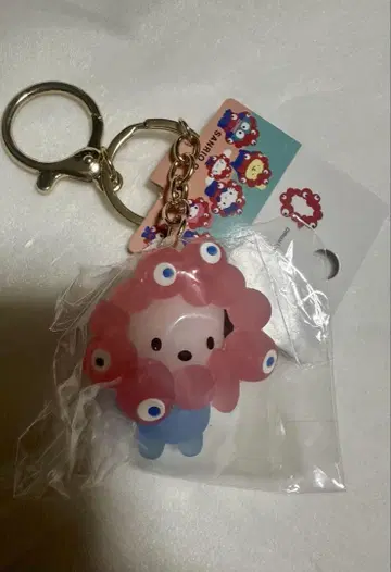 포차코 만박 EXPO 산리오 미야쿠미야쿠 키링 클리어 컬러