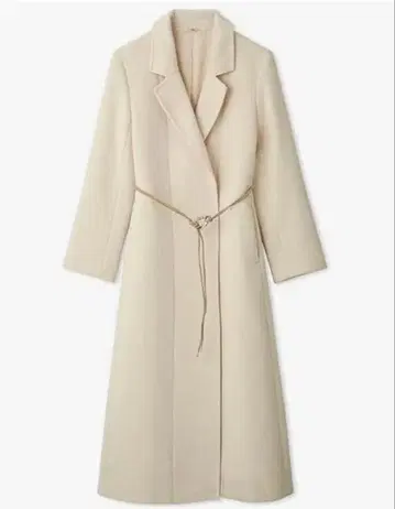 SNIDEL 벨티드 레이디 코트 아이보리 SWFC245047