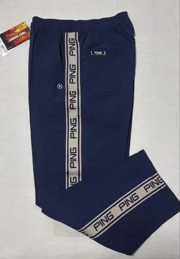 15400엔 핑 PING 보온 와이드 테이퍼드 팬츠 LL