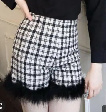epine 에피누 퍼 숏팬츠 블랙 BLK M사이즈