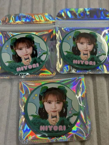 요시카와 히요리 캔뱃지 쿠미나가쿠 복권 3개 세트