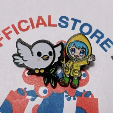 오사카 만박 이탈리아 Luce 핀 배지 2개 세트