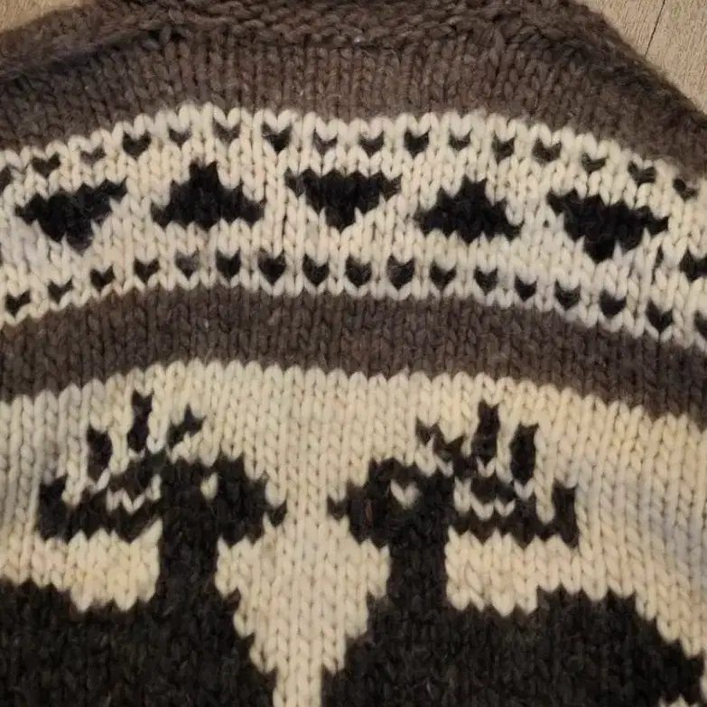 Kanata Cowichan Original Heavy Wool Sweater Knit Zip-up #카나타