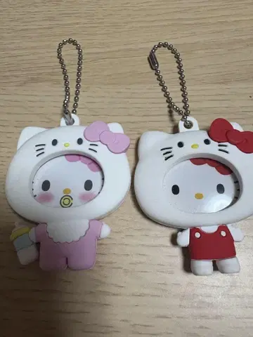 산리오 사진 배지 부착 마스코트 키티