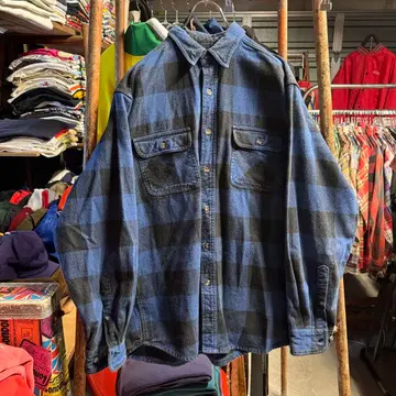 츠네타 다이키 커트 코베인 그런지 헤비 플란넬 체크 셔츠