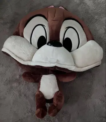 칩 봉제 인형 후드 브라운