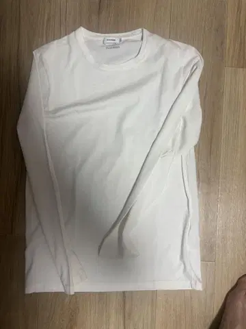 질 샌더 화이트 긴팔 티셔츠 S