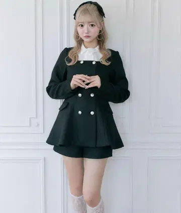[ Belle Charme/셋업 가능 ] 클래시컬 프릴 칼라 자켓