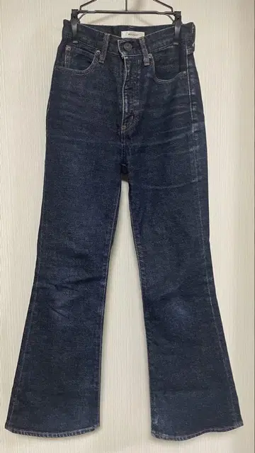 moussy 플레어 데님 팬츠 다크 블루