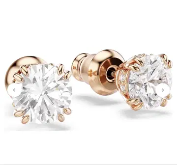 SWAROVSKI Stilla 스터드 귀걸이 로즈 골드