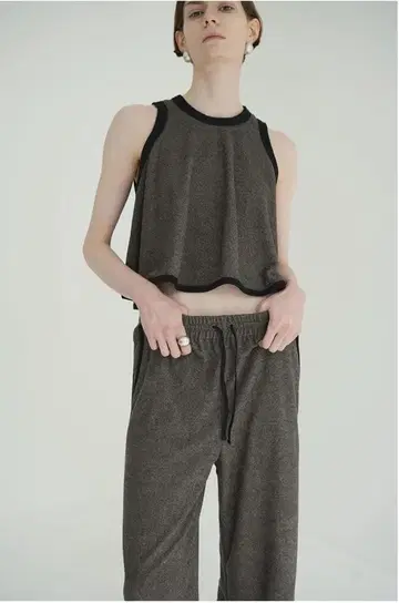 CLANE PILE FLARE TANK TOPS