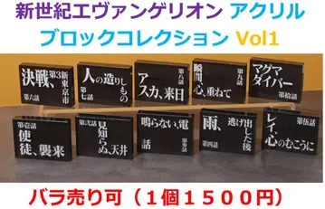 EVASTORE 신세기 에반게리온 아크릴 블록 컬렉션 BOX 1