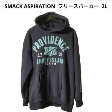 SMACK ASPIRATION 플리스 후드티 2L 네이비