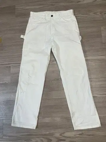 Dickies 페인터 팬츠 화이트 흰색 페인트 W32 L30