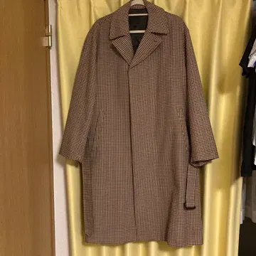 [ FREAK'S STORE ] 체크 트렌치 오버코트 M 남성용