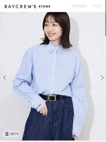 SLOBE IENA HAPPYCOLOR 셔츠 블루