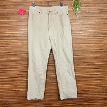 유니클로 UNIQLO S 상당 여성용 팬츠 바지 베이지 무지