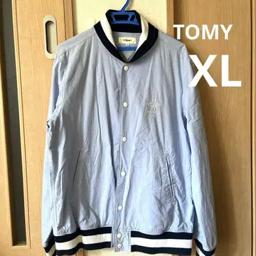TOMY 타미힐피거 자켓 XL 아우터 블루 스카이블루 블루종 얇은 소재