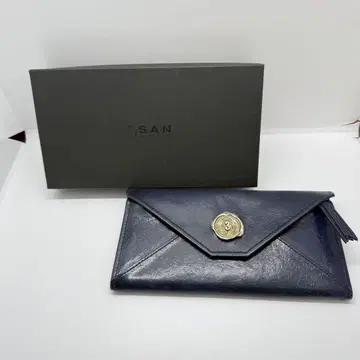 SAN HIDEAKI MIHARA 산 히데아키 미하라 장지갑 네이비