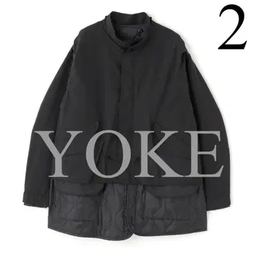YOKE 25AW 밀리터리 블루종 2 코트 퀼팅 자켓