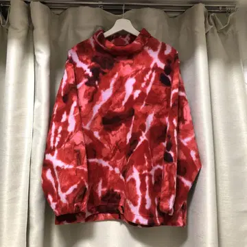 DESCENTE 타이다이 패턴 하이넥 플리스 자켓