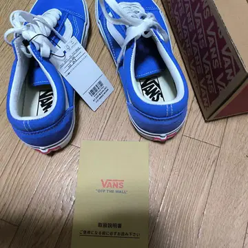 택 포함 새상품 VANS OFF THE WALL 스니커즈 파랑