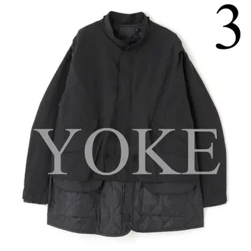 3 YOKE 25AW 밀리터리 블루종 코트 퀼팅 자켓