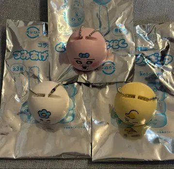 빤쮸토끼 스시로 콜라보 쌓기 피규어 전 3종 컴플리트