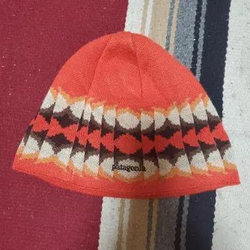 patagonia 00s 오렌지 니트 모자