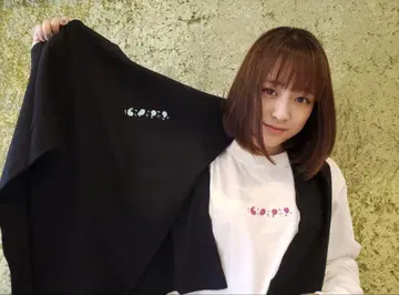 오오하라 사쿠라코 팬크라코 파티 롱 슬리브 T셔츠 블랙 사이즈 M