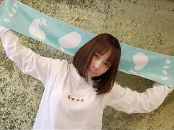 오오하라 사쿠라코 팬클럽 파티 롱 슬리브 T셔츠 화이트 XL